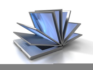 Opened laptop